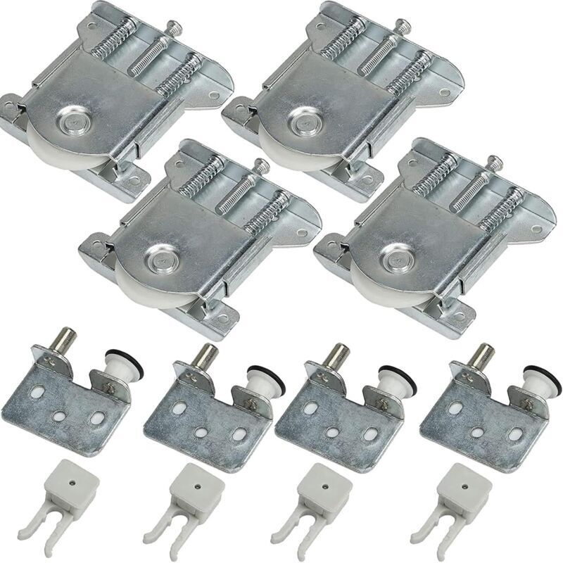 Schiebetürrolle für Kleiderschränke, Schiebetürrolle für Schränke, Schiebetür-Set für Kleiderschränke und Vitrinen, Ersatz-Türrolle, Tragfähigkeit 30