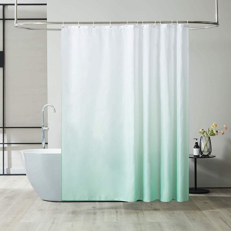 Schimmelresistenter Duschvorhang, maschinenwaschbar, 1 Stück, 90 x 180 cm, kleiner wasserdichter Duschvorhang aus Polyester für Wohnmobile