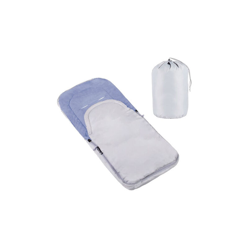 Schlafsack für den 4-in-1-Kinderwagen, Schlafsack für den Schlitten, die Babywanne mit Tasche, 90 cm grau-blau.
