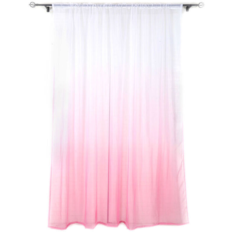 Schlafzimmervorhang, Balkonvorhang, Win Trent, Einfacher Farbverlauf Win Sn Balkon Schlafzimmer Schlafzimmer Sn Gardinenstange 100 270 cm (Hellblauer