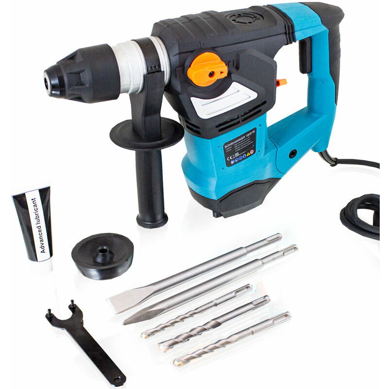 Bituxx - 1800W Schlagbohrmaschine Bohrhammer Schlagbohrer Meißelhammer sds + Zubehör MS-15820
