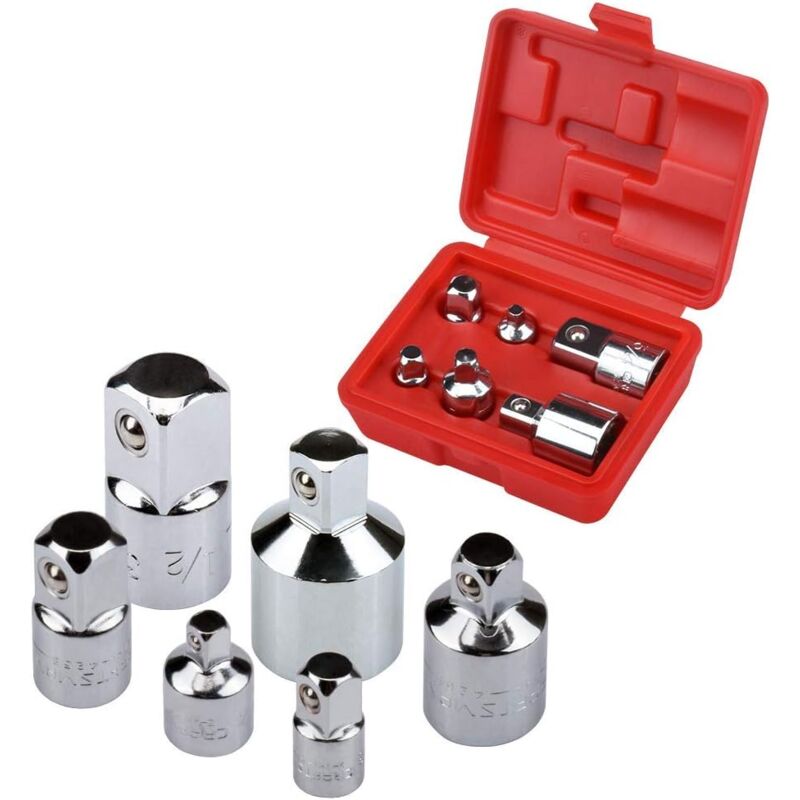 Beijiyi - Schlagschrauber-Adaptersatz – 6 Reduzieradapter für 1/4 Zoll, 3/8 Zoll, 1/2 Zoll, 3/4 Zoll Steckschlüsselkonverter