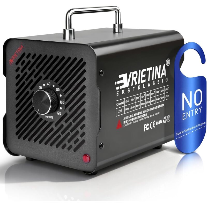 O3 Ozongenerator 65000mg/h Industrieller Ozongerät mit 120Min Timer 35dB Ozonisator 150W Ozon Luftreiniger bis zu 300㎡ Geruchskiller