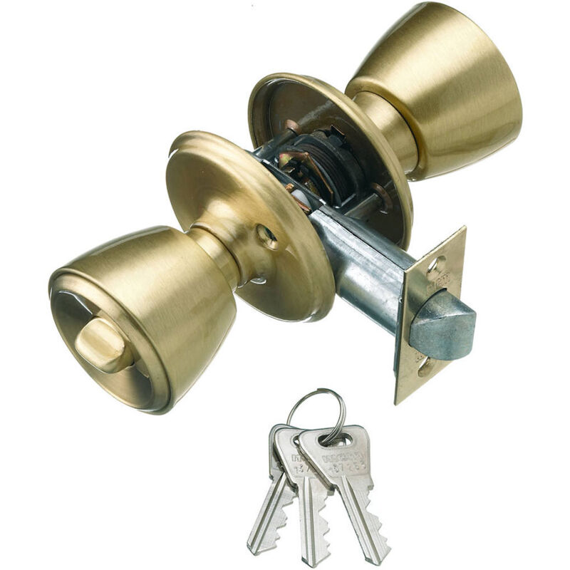 Schloss mitKnauf für Tür of Eingang 501b-3-3-70 mcm