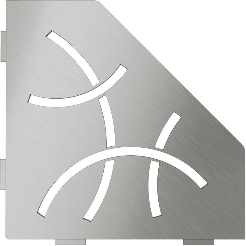 Schluter - Schlüter SES2D6EB-E-S2 Ablage Curve 75x195x195x75mm Edelstahl gebürstet