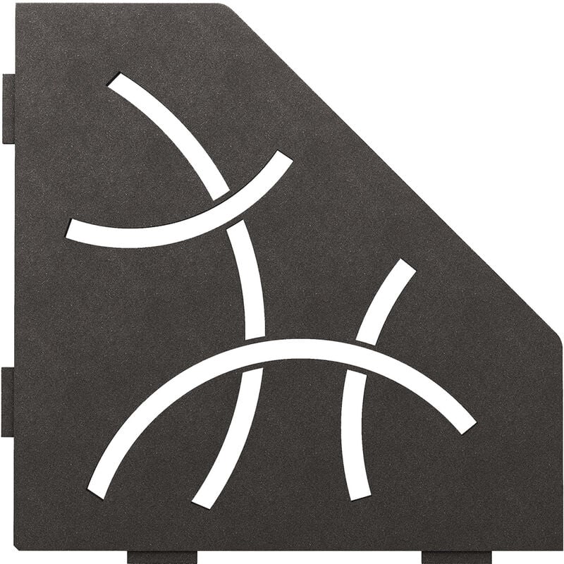 Schluter - Schlüter SES2D6TSDA-E-S2 Ablage Curve 75x195x195x75mm Dunkelanthrazit