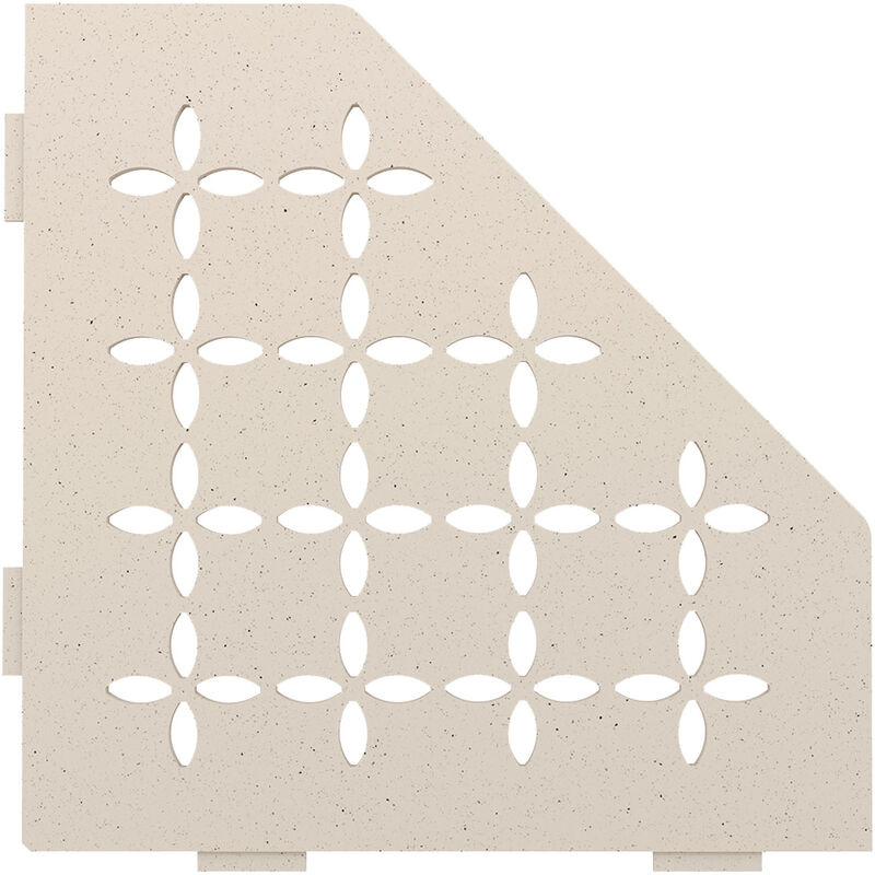 Schlüter SHELF-E-S2 Floral 75x195x195x75mm Elfenbein