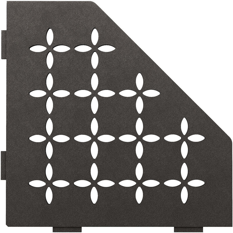 Schluter - Schlüter SES2D5TSDA-E-S2 Ablage Floral 75x195x195x75mm Dunkelanthrazit