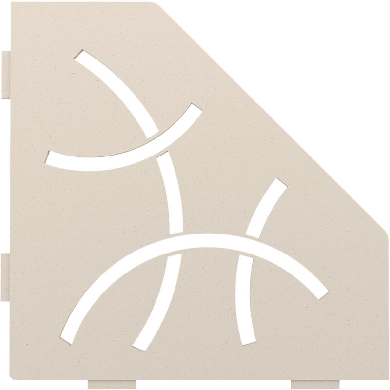 Schluter - Schlüter SES2D6TSI-E-S2 Ablage Curve 75x195x195x75mm Elfenbein