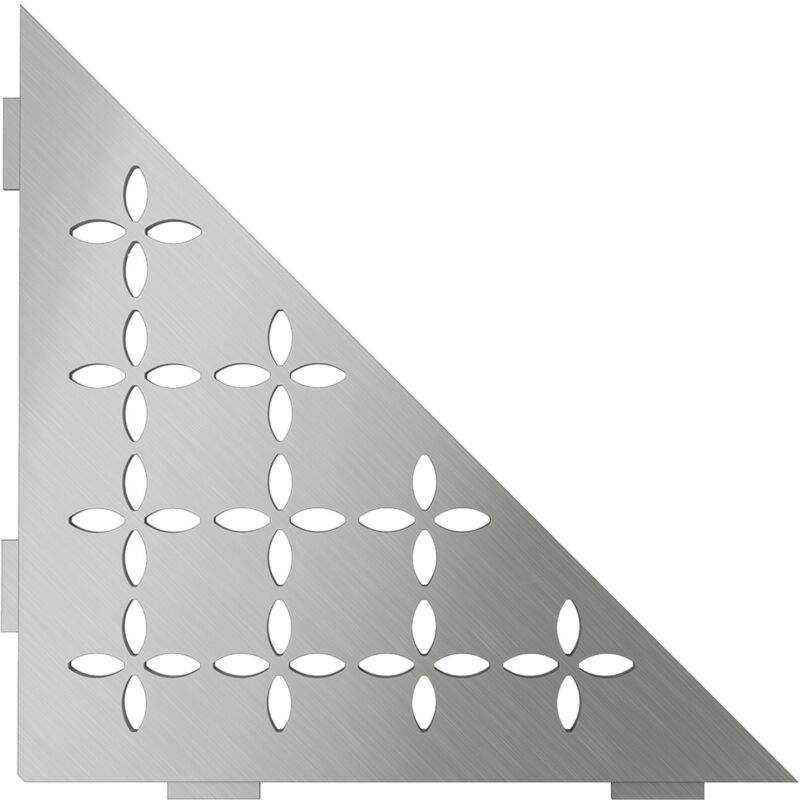 Schluter - Schlüter SES1D5EB-E-S1 Ablage Floral 210x210mm Edelstahl gebürstet