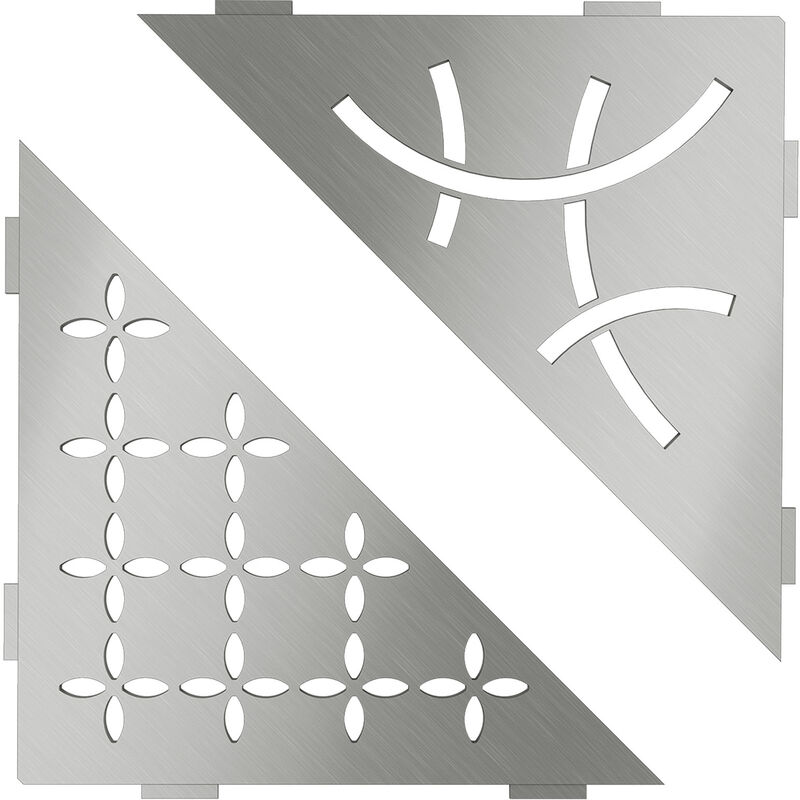 Schlüter SES1D5MBW-E-S1 Ablage Floral 210x210mm Brillantweiß matt