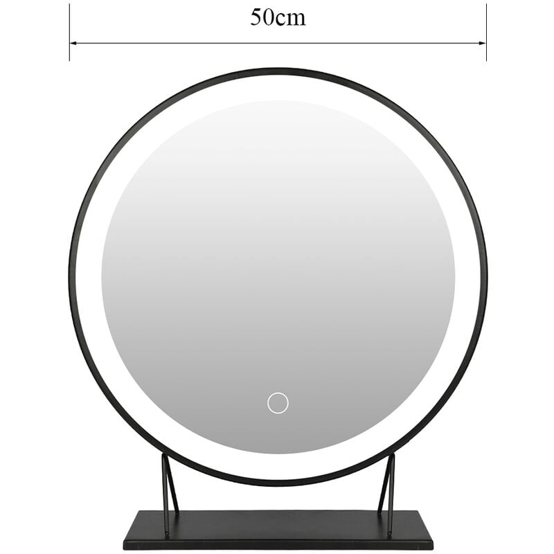 Haloyo - Schminkspiegel Kosmetikspiegel mit led Beleuchtung Make Up Spiegel Schminktisch Beleuchtung 5050cm - Dimmbar