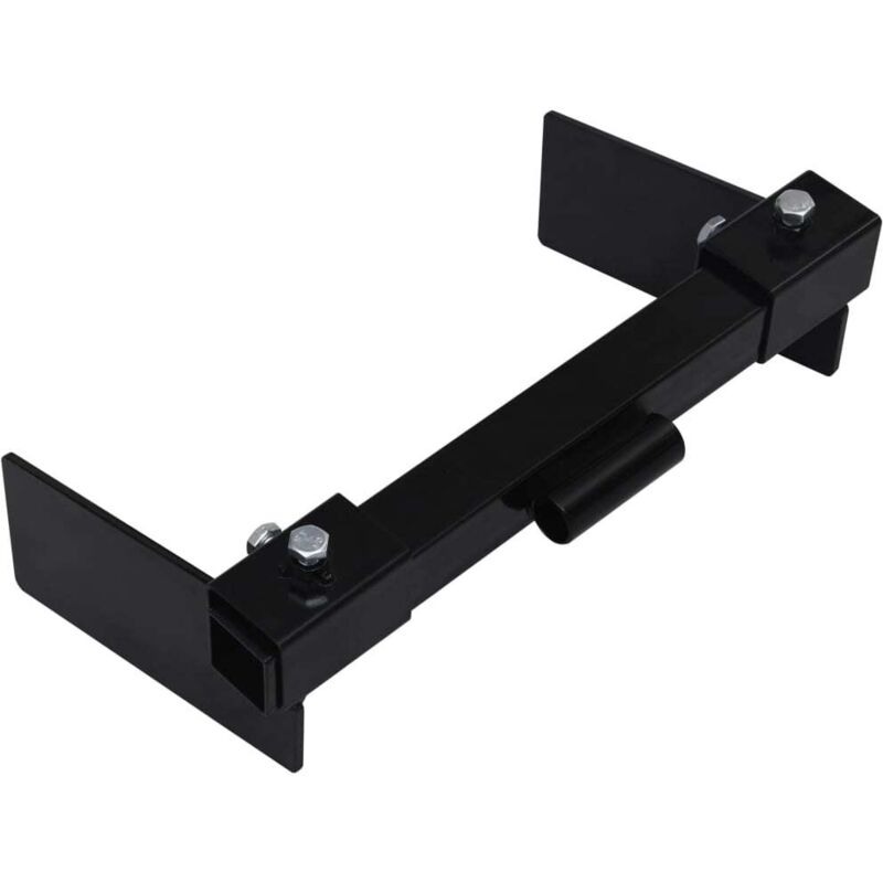 Schneepflugadapter für Rasentraktor Schwarz Vidaxl