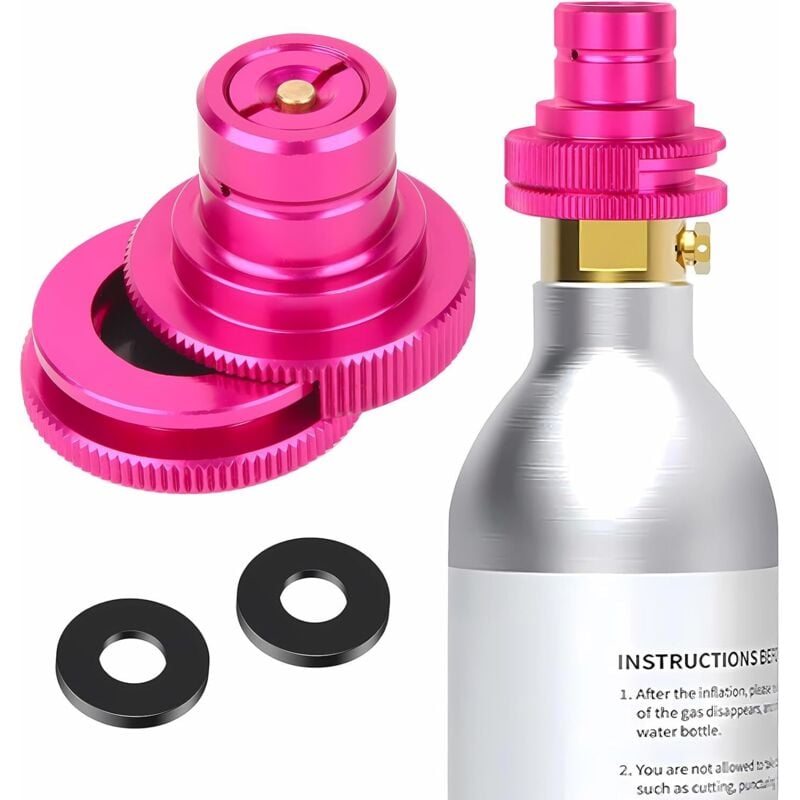 Schnelladapter kompatibel mit SodaStream Duo/Terra/Art Warmwasserbereitern, CO2-Flasche mit TR21-4 Außengewinde