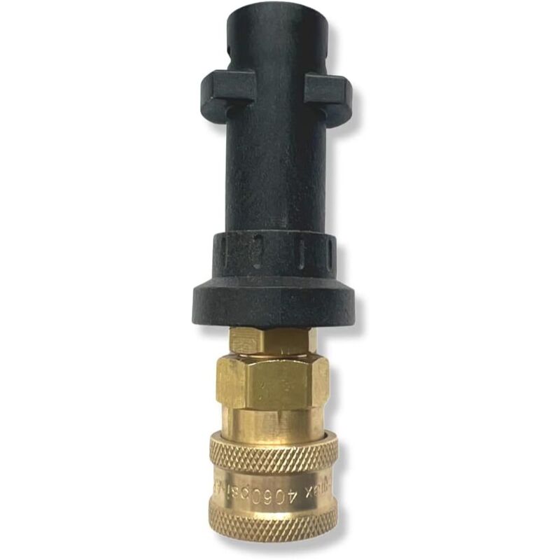 Schnellanschluss-Bajonettadapter (1/4') für Hochdruckreiniger wie Schaumdüsen und Autowasch-Hochdruckreiniger (Kunststoffbajonett Nr 5)