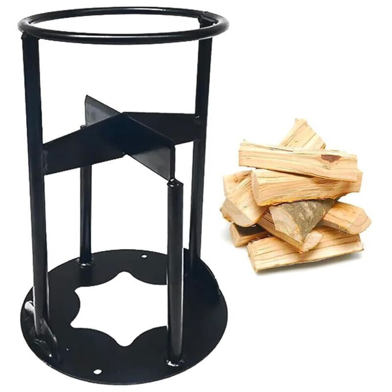 Schneller, manueller Holzspalter – Robuster Holzspalter – Zum Spalten von Brennholz – Kreuzform – 14,5 x 14,5 x 27 cm