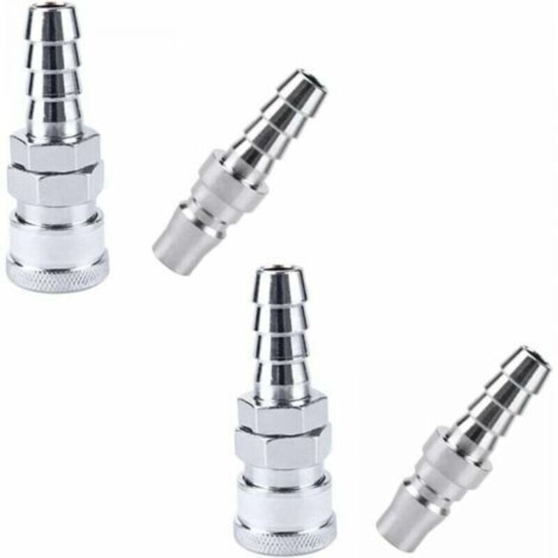 Schnellkupplung für Druckluft, Luftschlauch, Kupplungsverbinder, pneumatische Armatur für Kompressor, pneumatische Schnellkupplung (2 Paare SH20 +