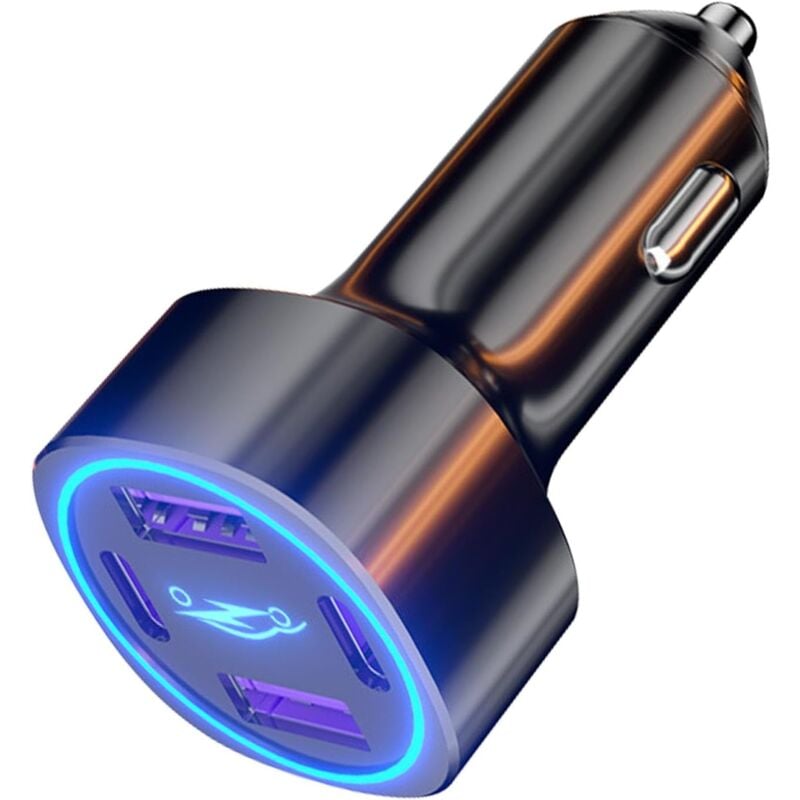 Schnellladeadapter Auto - 100W Auto USB Ladegerät PD - Schnellladung QC3.0 USB Typ C, Ladeadapter für Laptops, Tablets