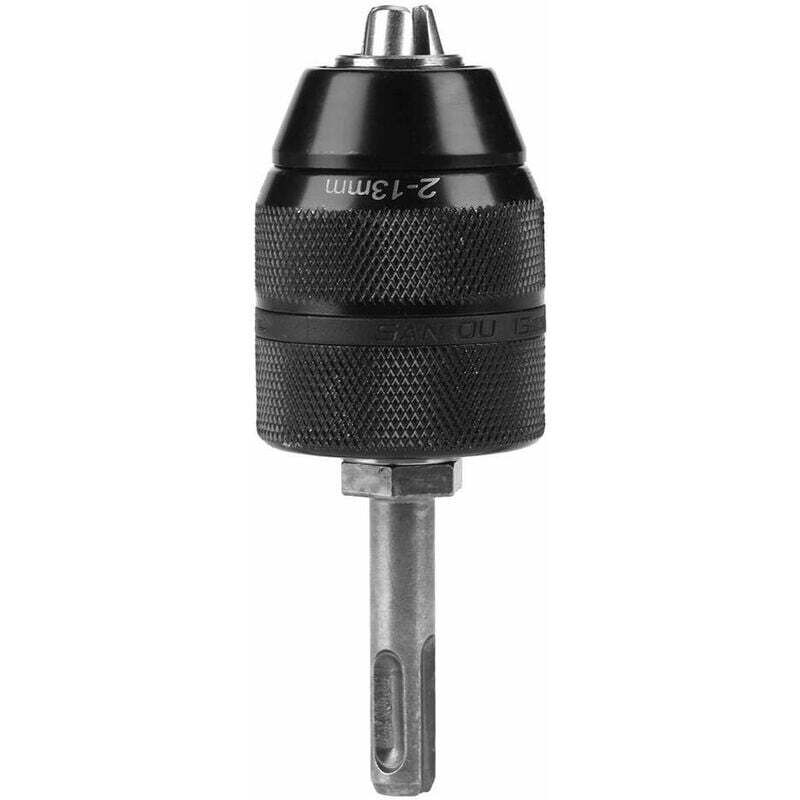 Schnellspann-SDS-Bohrfutter, metallfreier Drehbank-Bohrfutter-Konverter (2–13 mm Kapazität) mit Zubehör für SDS-Adapter, Schnellwechsel-SDS-Schaft