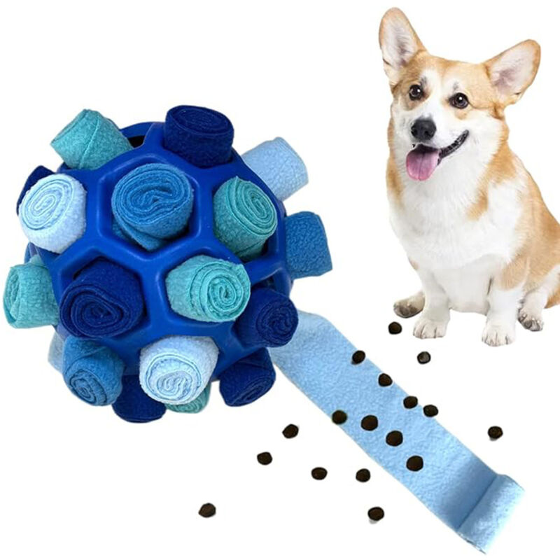 Sinbinta - Schnüffelball für Hunde Hundespielzeug Unzerbrechlich Ball Interaktives Spielzeug Snuffle Toys Haustier Puzzle Ball Toy für Kleine Mitte