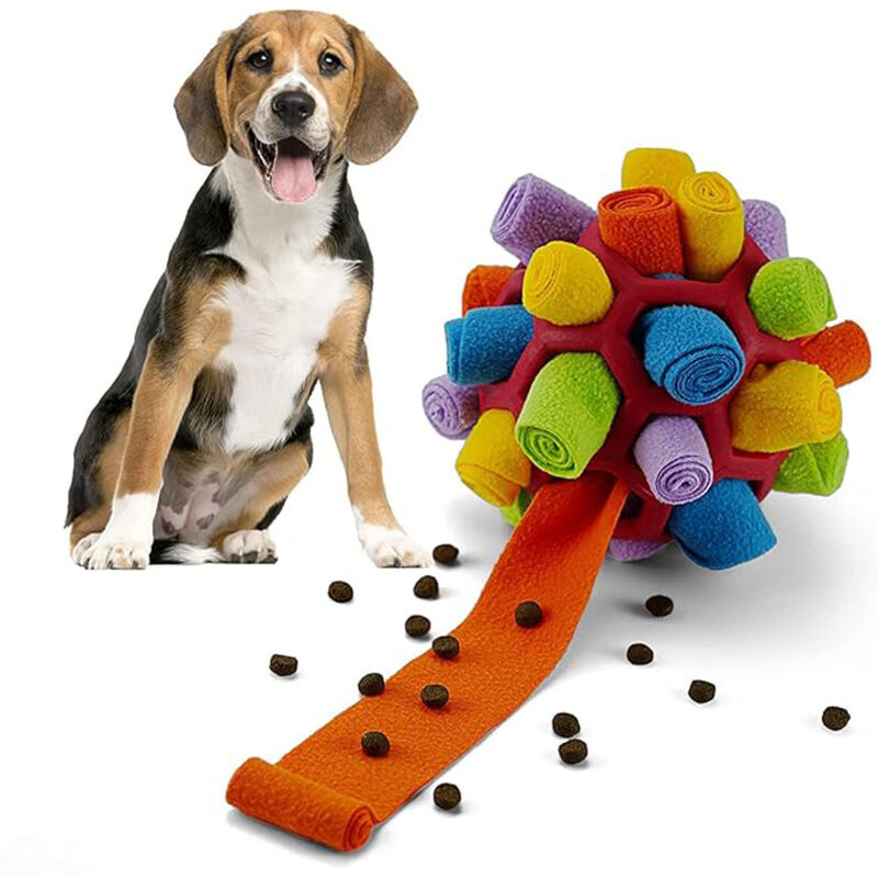 Schnüffelball für Hunde Hundespielzeug Unzerbrechlich Ball Interaktives Spielzeug Snuffle Toys Haustier Puzzle Ball Toy für Kleine Mitte Groß Hunde