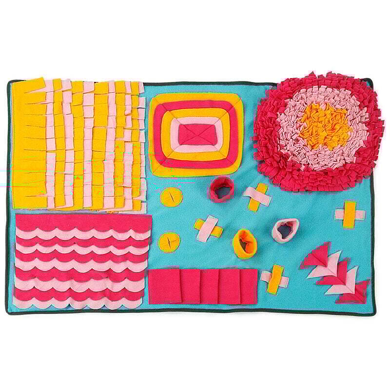 Schnüffelmatte für Hunde, Suchmatte für Hunde, Trainingsmatte für Hunde, weich, waschbar, Spiel-Schnüffelmatte, Hundespielzeug, Training des