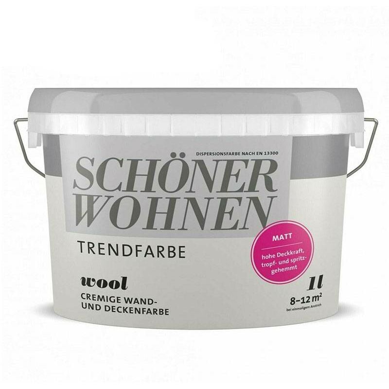 Sw Trend Wandfarbe matt 1,0L Wool 9517