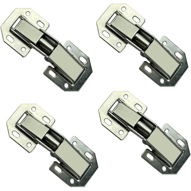 Schranktürscharniere, 4 Stück Küchentürscharniere, unsichtbare Scharniere, schwere Türscharniere, geeignet für Kleiderschränke, Kommoden, Badezimmer,