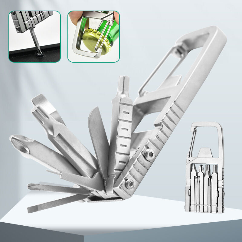 Schraubendreher-Schlüsselanhänger, 12-in-1-Multitool-Schlüsselanhänger, Mini-Schlüsselanhänger-Messer, Taschen-Multi-Schraubendreher,