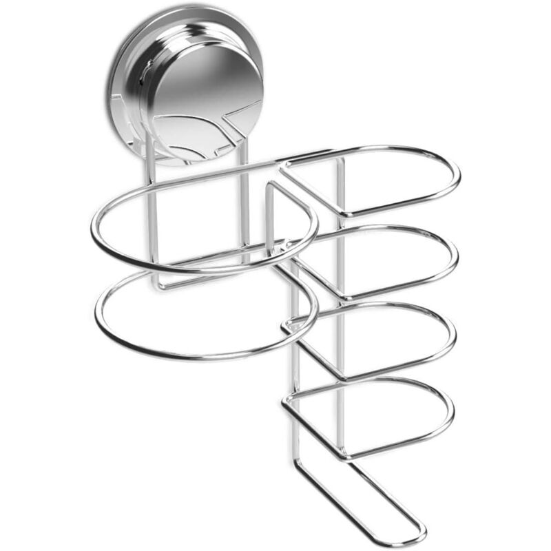 Schraubenloser, wandmontierter Saugnapfhalter für Haarglätter – Badezimmeraufbewahrung