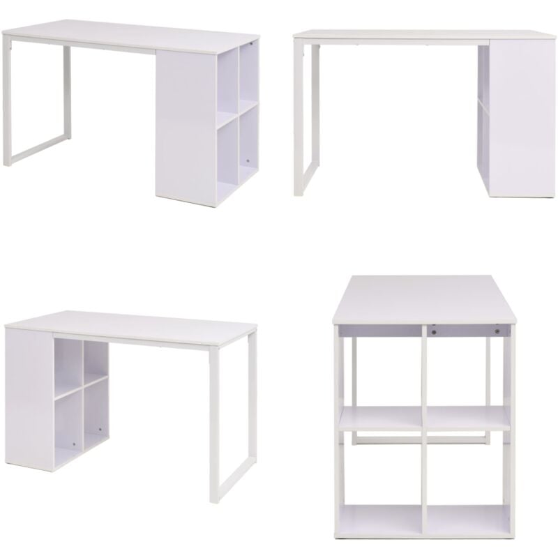 Schreibtisch 120×60×75 cm Weiß - Bürostuhl - Schreibtisch - Home Office - Arbeitsplatz - Weißer Schreibtisch - Home & Living