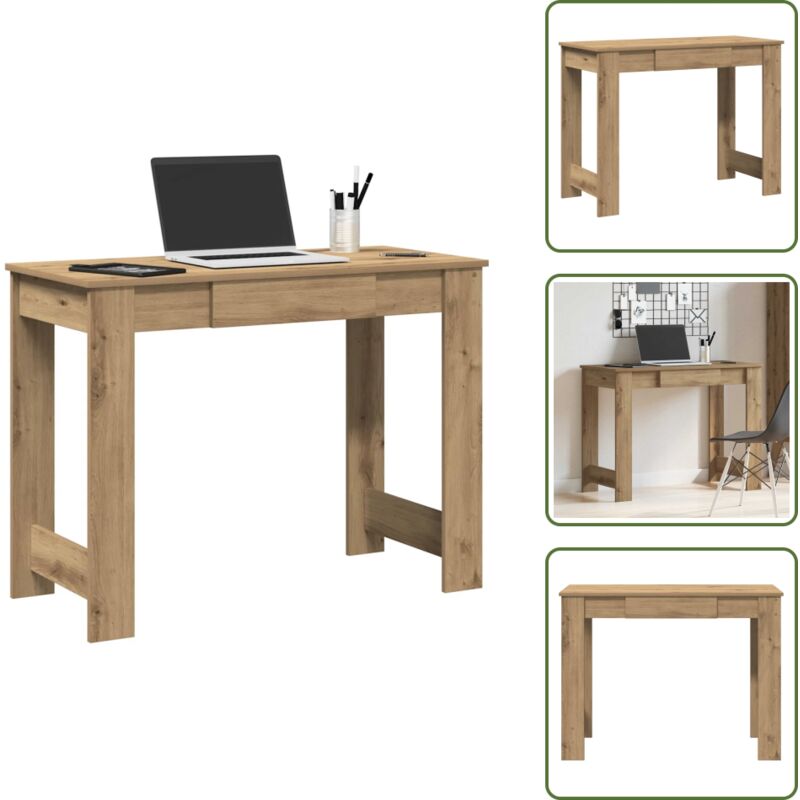 Vidaxl - Schreibtisch Artisan-Eiche 100x45x75 cm Holzwerkstoff - Schreibtisch - Schreibtische - Bürotisch - Computertisch