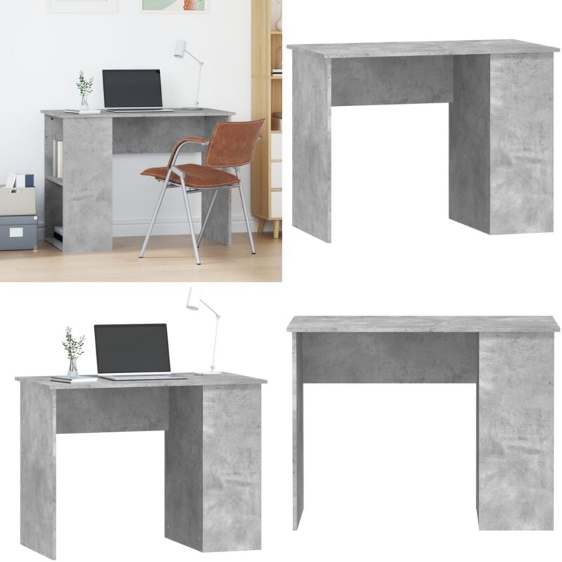 Vidaxl - Schreibtisch Betongrau 100x55x75 cm Holzwerkstoff - Bürotisch - Schreibtisch - Moderner Schreibtisch - Holzwerkstoff Tisch - Grauer