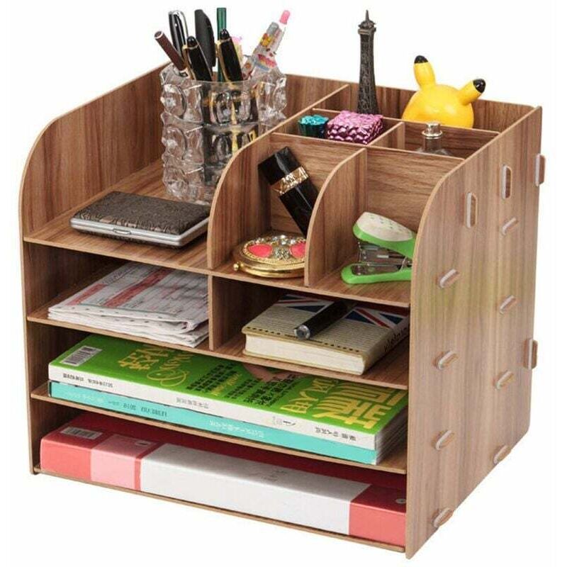 Schreibtisch-Organizer aus Holz, Designer-Schreibtisch-Aufbewahrungsset, multifunktionaler Schreibtisch-Organizer für Stifte, Bleistifte,