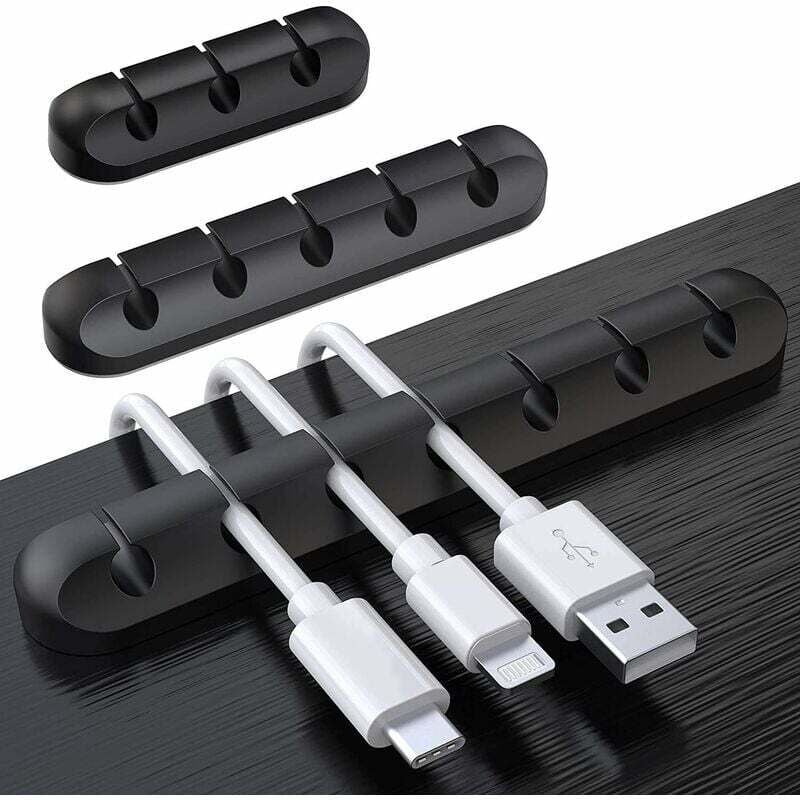 3er-Pack Kabel-Clips, Kabel-Organizer für den Schreibtisch, Kabelfixierer, Hub, Datenkabel, Silikon-Kabel-Organizer, Kartensteckplatz-Clip-Schnalle,