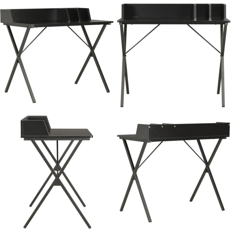 Schreibtisch Schwarz 80x50x84 cm - Schreibtisch - Home Office - Bürostuhl - Laptoptisch - PC Schreibtisch - Home & Living