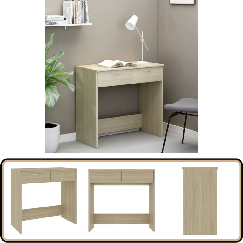 Schreibtisch Sonoma-Eiche 80x40x75 cm Holzwerkstoff - Schreibtisch - Holzwerkstoff - Sonoma-Eiche - Schreibtisch 80x40x75 Cm - Computertisch