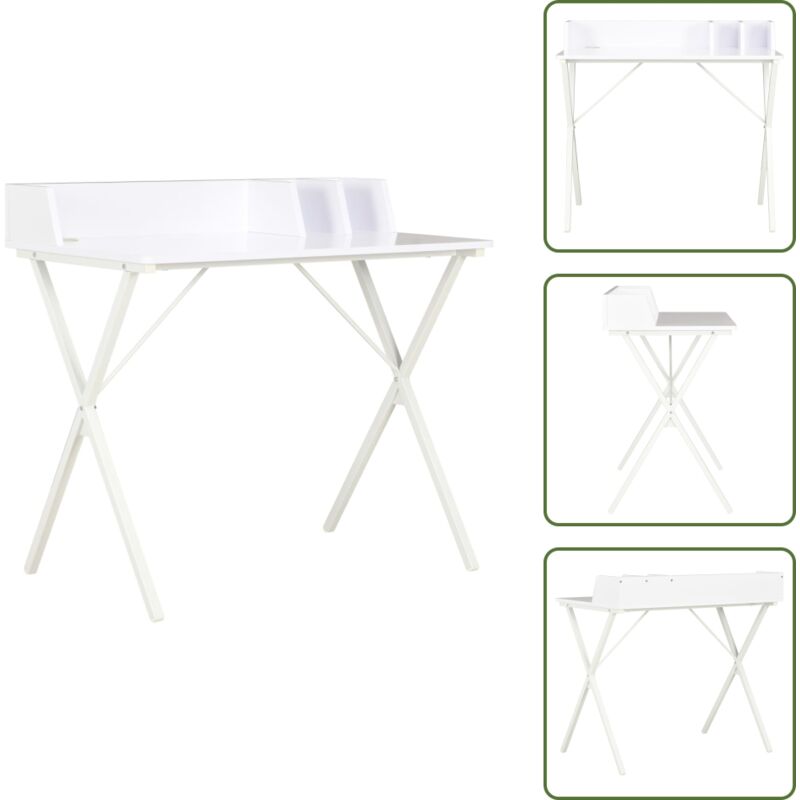 Vidaxl - Schreibtisch Weiß 80x50x84 cm - Schreibtisch - Weißer Schreibtisch - Bürostuhl - Home Office - Laptoptisch