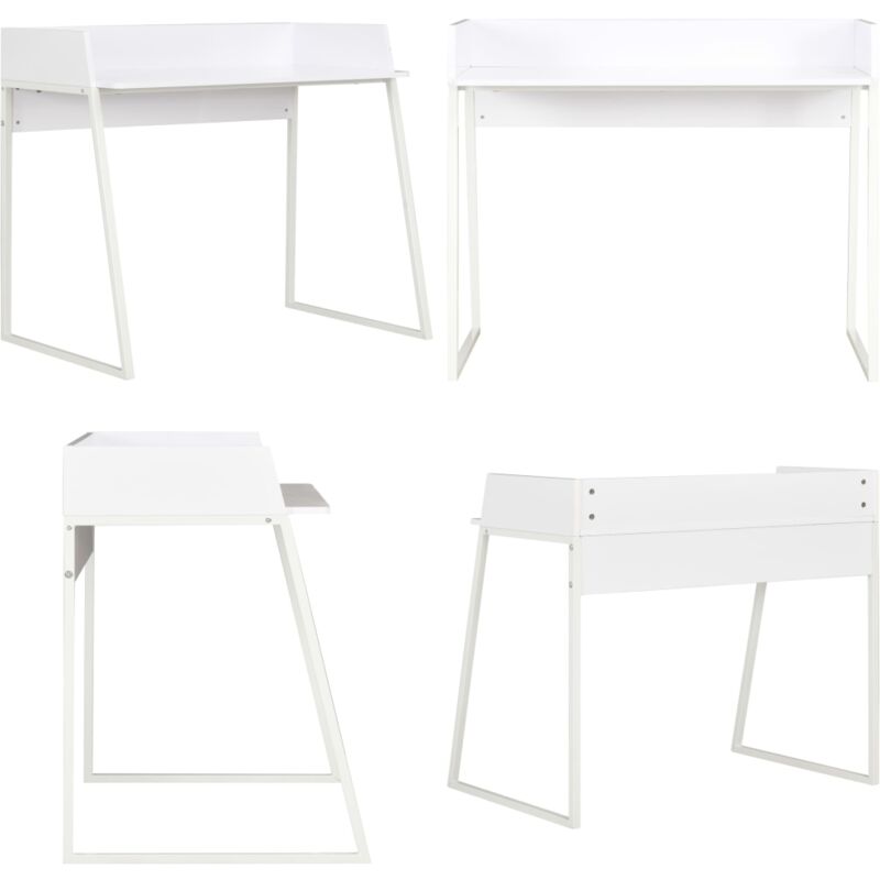 Schreibtisch Weiß 90x60x88 cm - Schreibtisch - Weißer Schreibtisch - Bürostuhl - Home Office - Laptoptisch - Home & Living