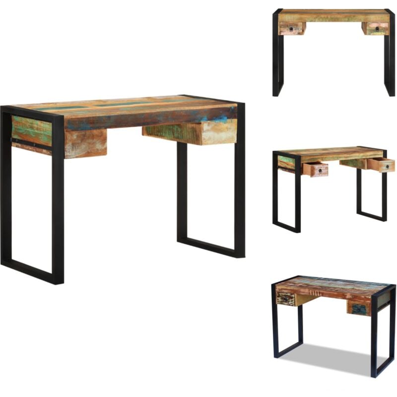 Schreibtisch Altholz - Vintage Schreibtisch - Holz Schreibtisch - Recyclingmöbel - Schreibtisch Gebraucht - Industriel Style