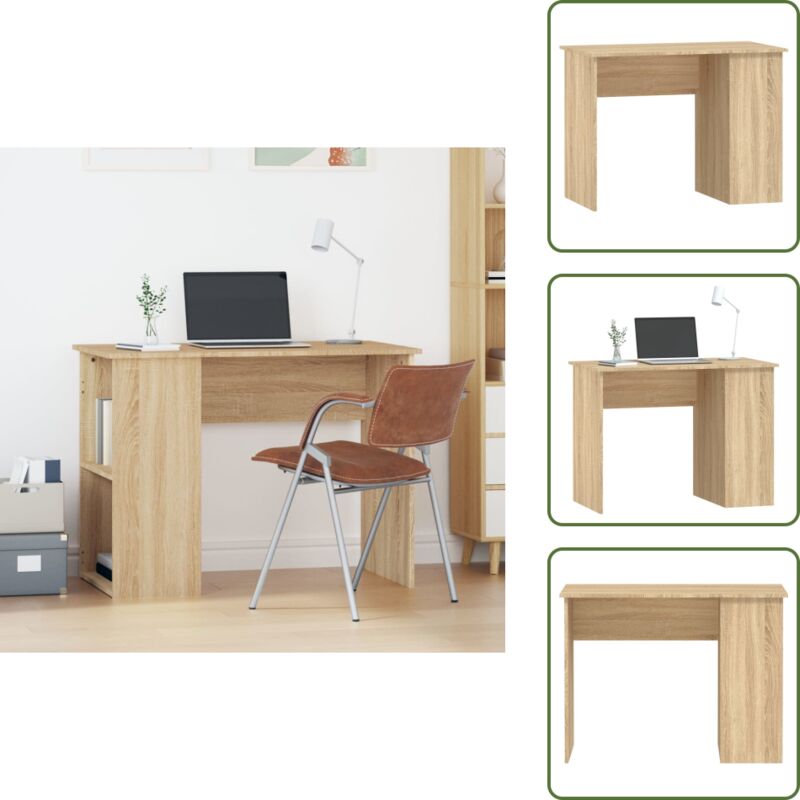 Vidaxl - Schreibtisch Sonoma-Eiche 100x55x75 cm Holzwerkstoff - Schreibtisch - Bürotisch - Home Office - Arbeitsplatz - Holzwerkstoff