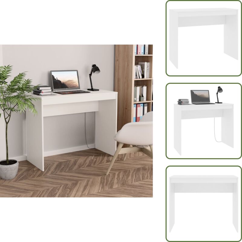 Vidaxl - Schreibtisch Weiß 90×40×72 cm Holzwerkstoff - Schreibtisch - Weißer Schreibtisch - Holzwerkstoff Schreibtisch - Kleiner Schreibtisch