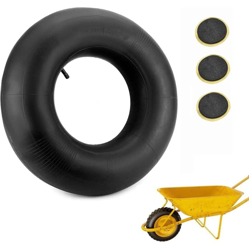 Schubkarre Schlauch, Schlauch Reifen 4.80/4.00-8 Luftschlauch, Schubkarrenrad für Rasenmäher, Sackkarren, Bollerwagen, Schiebekarre Innenschlauch