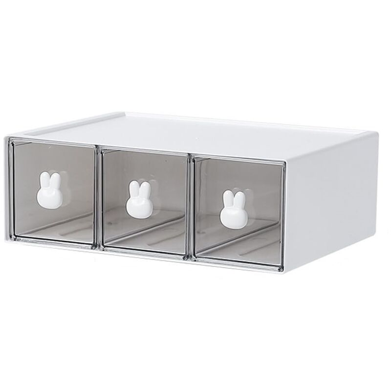 Schubladenorganizer fürs Büro, Kosmetikdisplay, Organizer für Bürobedarf, unverzichtbar für den Arbeitsplatz – W1843 Hasenohrgriff – Hohe Ausführung