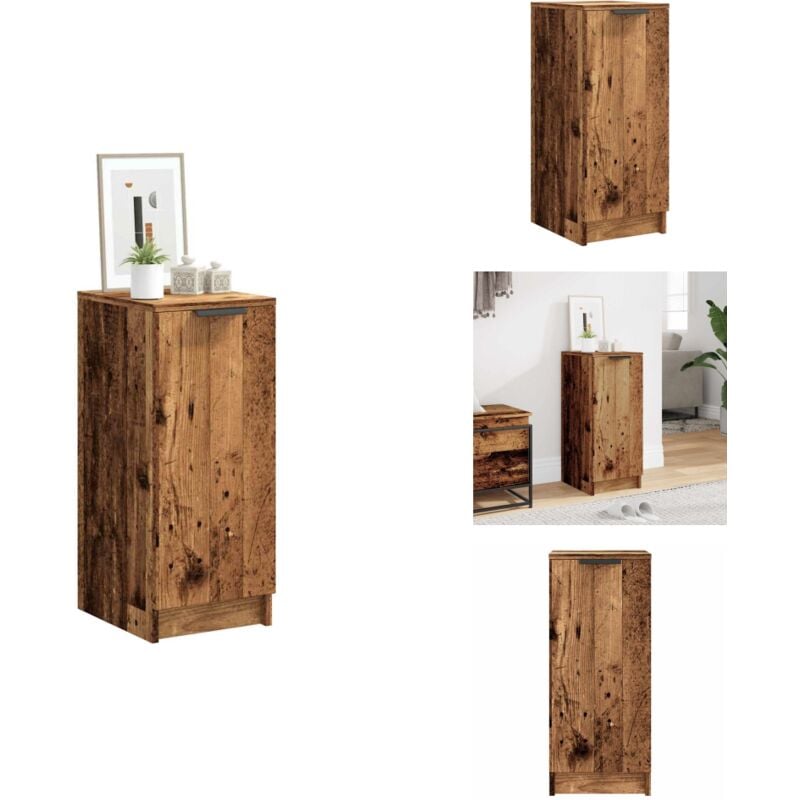 Vidaxl - Schuhschrank Altholz-Optik 29,5x35x70 cm Holzwerkstoff - Schuhschrank - Schuhschränke - Schuhaufbewahrung - Schuhorganizer