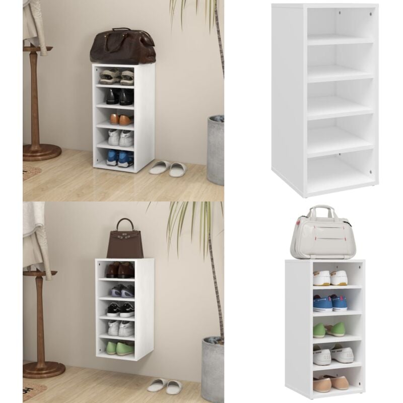 Vidaxl - Schuhschrank Weiß 31,5x35x70 cm Holzwerkstoff - Schuhschrank - Schuhregal - Garderobe - Aufbewahrung - Organisation - Home & Living