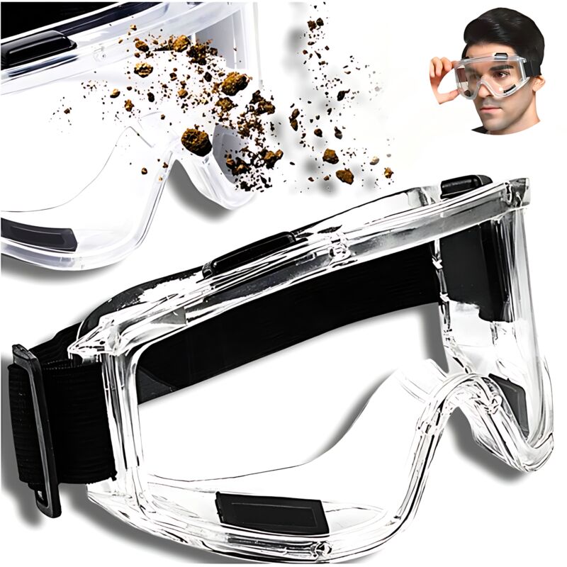 Schutzbrille, Arbeitsbrille, splitterfest, transparent, Arbeitsschutz