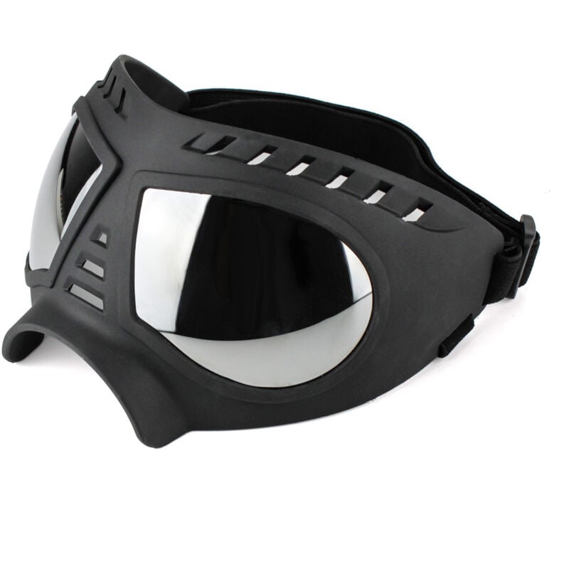 Schutzbrille für mittelgroße bis große Hunde, UV-Sonnenbrille für Hunde, Wind und Schnee, weicher Rahmen für lange Schnauze, Augenschutz für Hunde