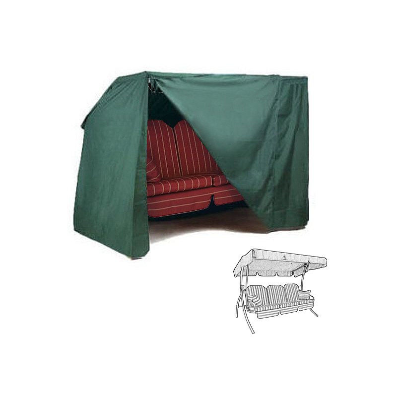 Woltu - Schutzhülle Hollywoodschaukel, 150x215x150 cm, Abdeckung für Gartenmöbel, Abdeckhaube aus pe, Plane UV-Beständig wasserabweisend Winterfest