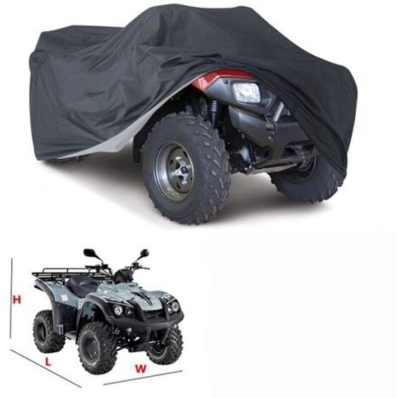 Schutzhülle für ATV, Motorrad, Quad, wasserdicht, UV-beständig, 145 × 85 × 98 cm, robuste ATV-/Quad-Abdeckung, E-Bike-Abdeckung,